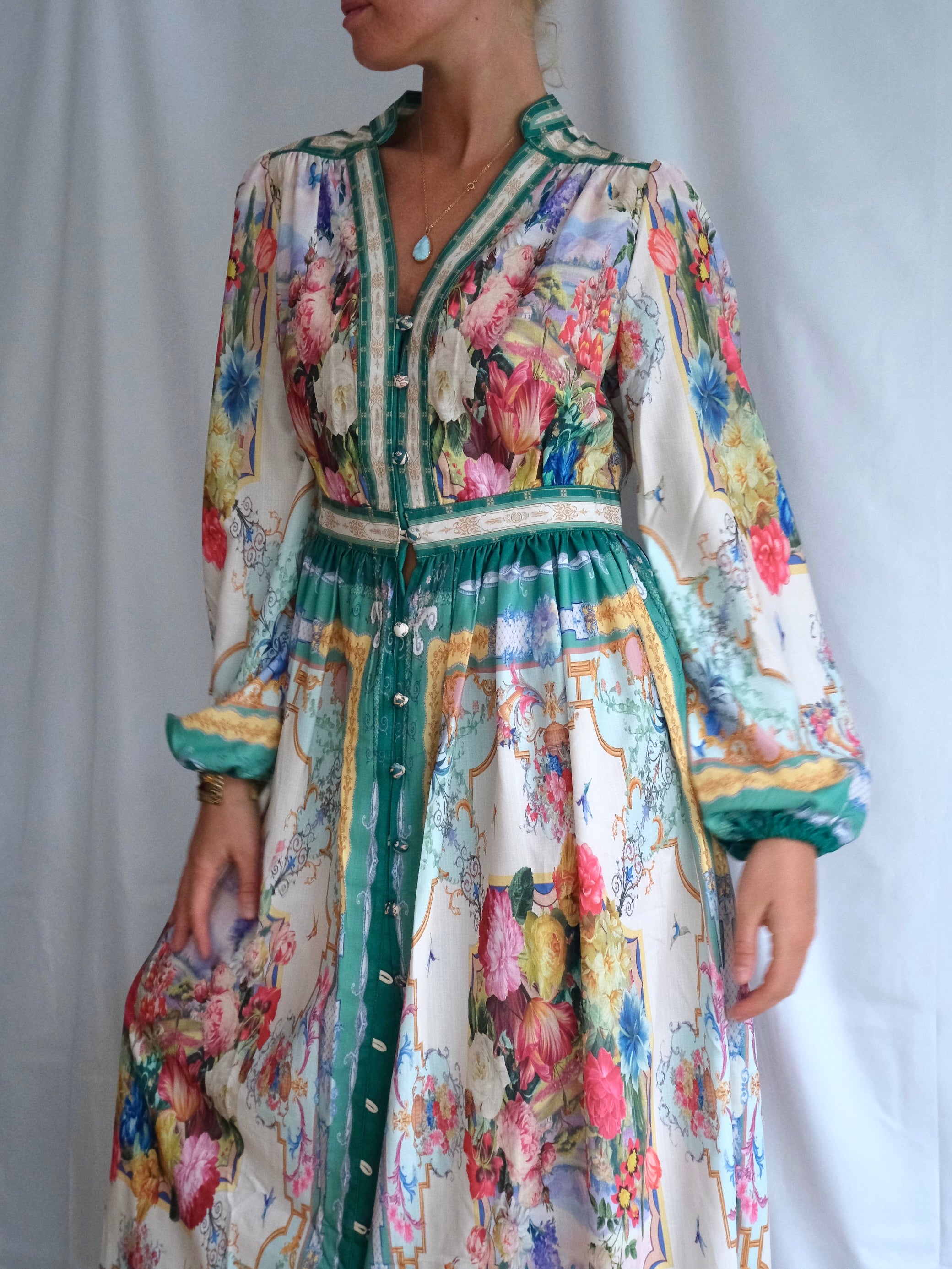 Baroque Garden Maxi Dress The Original Orchid Baroque Garden Maxi Dress The Original Orchid