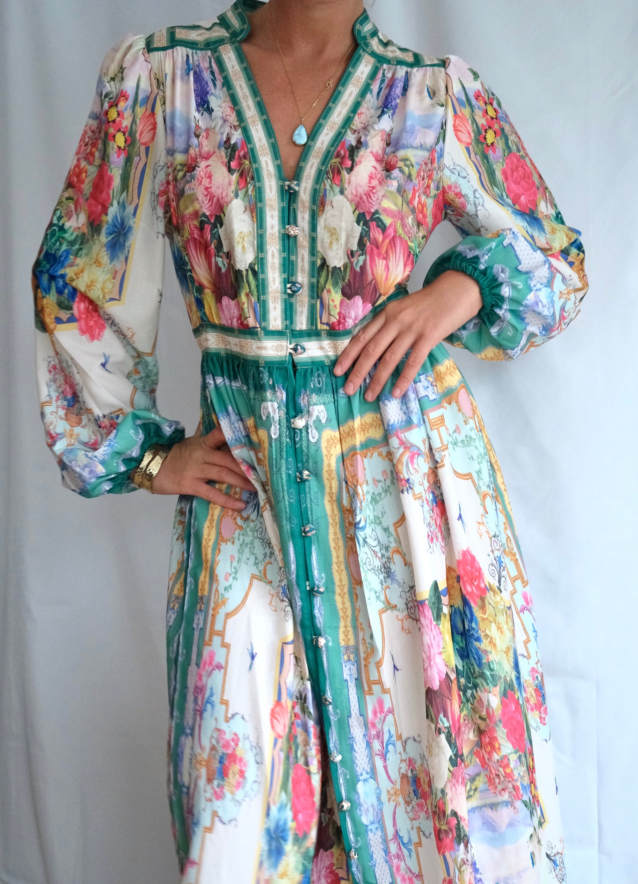 Baroque Garden Maxi Dress
