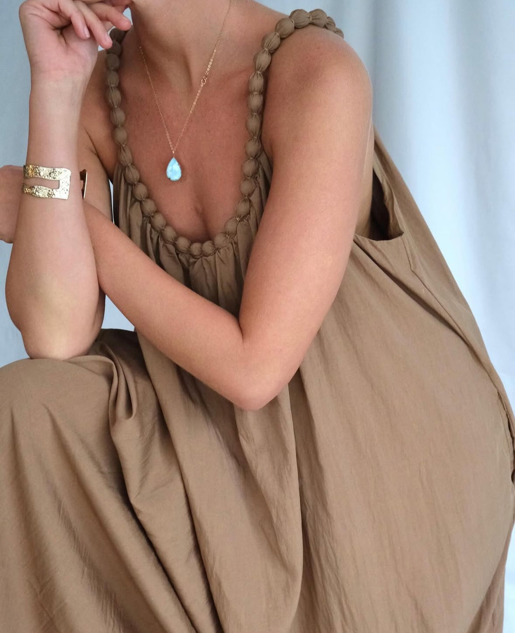Braided Strap Maxi Dress