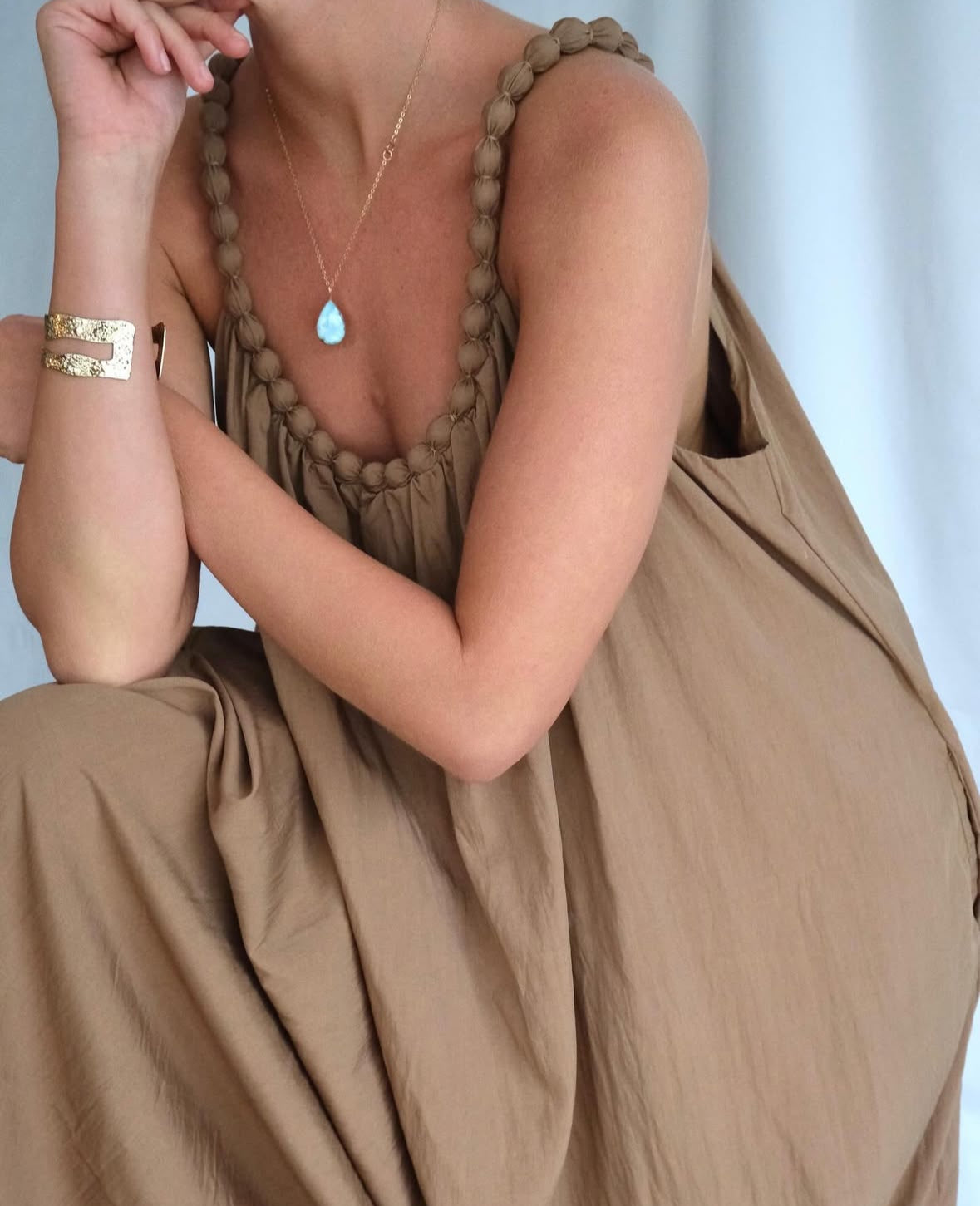 Braided Strap Maxi Dress