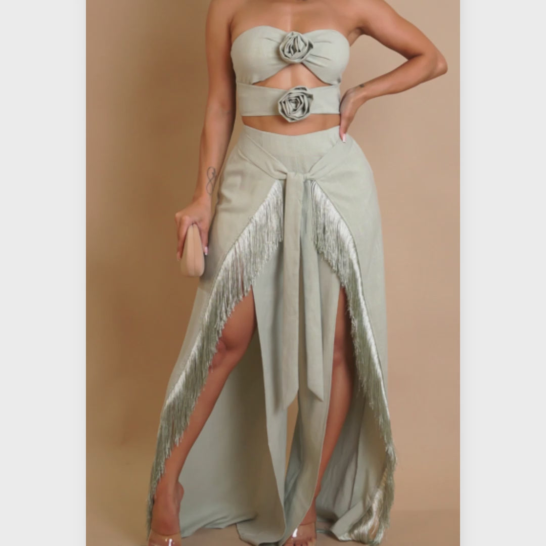 Rosette Fringe Set
